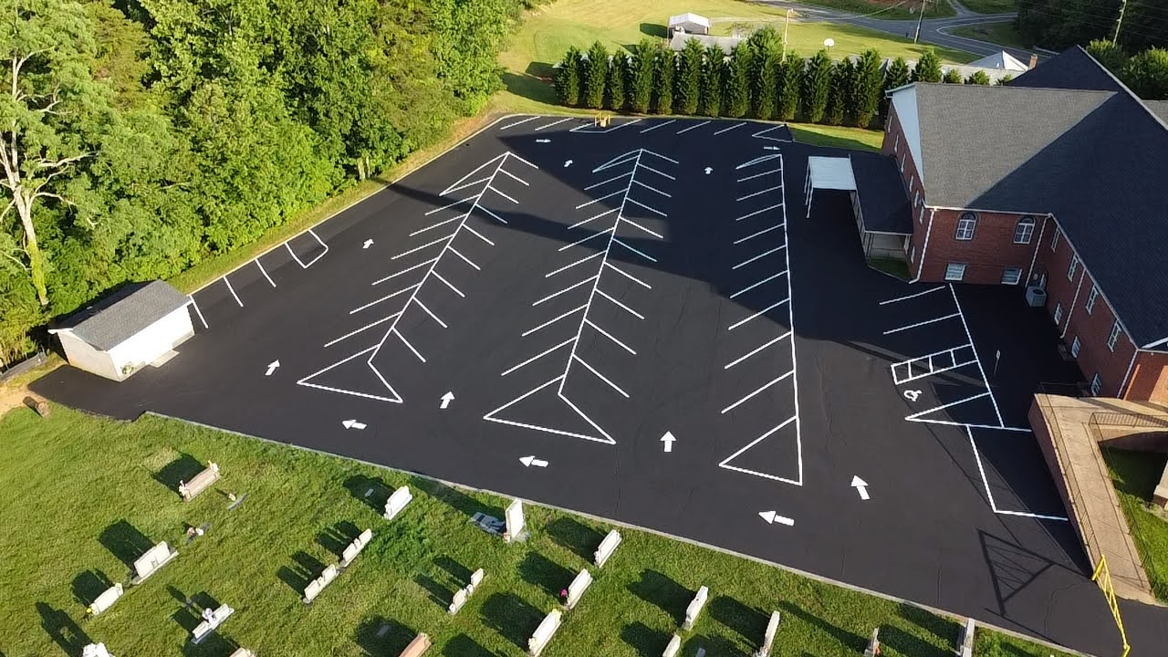 line striping for parking lot
