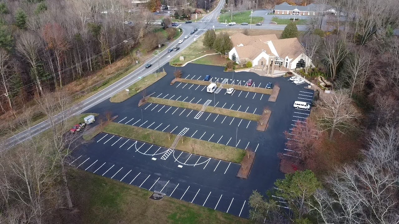 paved and line striping for church parking lot